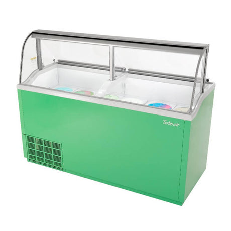 Turbo Air TIDC-70G-N Ice Cream Dipping Cabinet 70" Green - Kitchen Pro Restaurant Equipment
