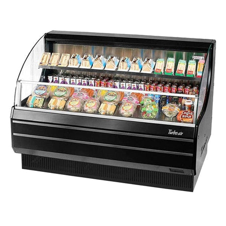 Turbo Air TOM-60LB-N 12.3 cu.ft. 63" 115V Black Low Profile Refrigerated Horizontal Open Display Case - Kitchen Pro Restaurant Equipment