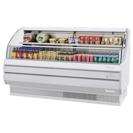 Turbo Air TOM-75LW-N 14.8 cu.ft. 76" 115V White Low Profile Refrigerated Horizontal Open Display Case - Kitchen Pro Restaurant Equipment