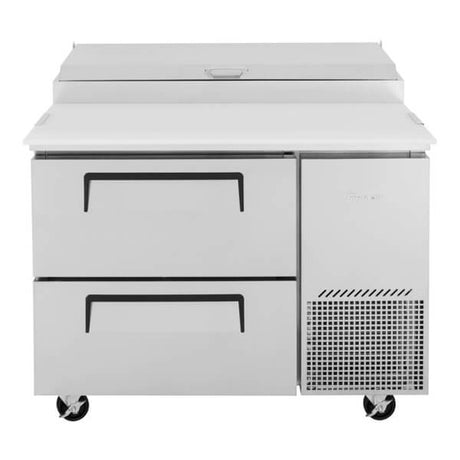 Turbo Air TPR-44SD-D2-N 44" Refrigerated Pizza Prep Table - Kitchen Pro Restaurant Equipment