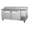 Turbo Air TPR-67SD-N 67" Refrigerated Pizza Prep Table - Kitchen Pro Restaurant Equipment
