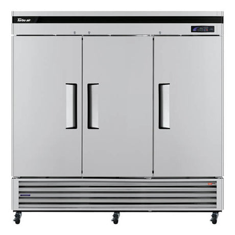 Turbo Air TSF-72SD-N 82" 3-Section Solid Door Reach-In Bottom Mount Freezer - Kitchen Pro Restaurant Equipment