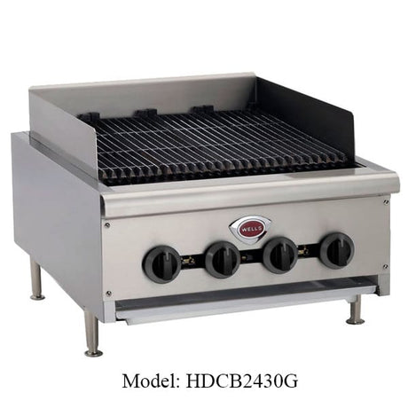 Wells HDCB3630G Countertop Gas Charbroiler 36" 120,000 BTU - Kitchen Pro Restaurant Equipment