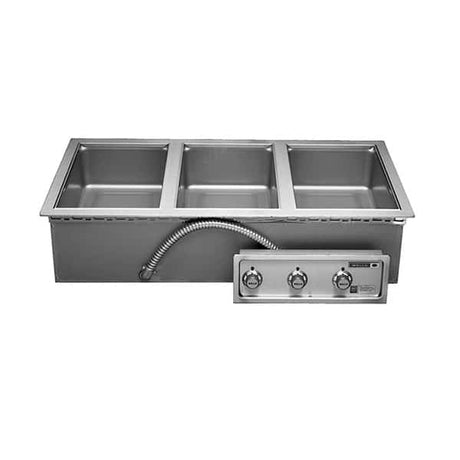 Wells MOD300TDM Drop-In Hot Food Well 3 pans Thermostatic 1240 - 1650 Watts - Kitchen Pro Restaurant Equipment