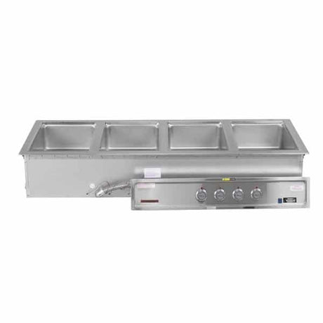 Wells MOD400TDM Drop-In Hot Food Well 4 pans Thermostatic 1240 - 1650 Watts - Kitchen Pro Restaurant Equipment
