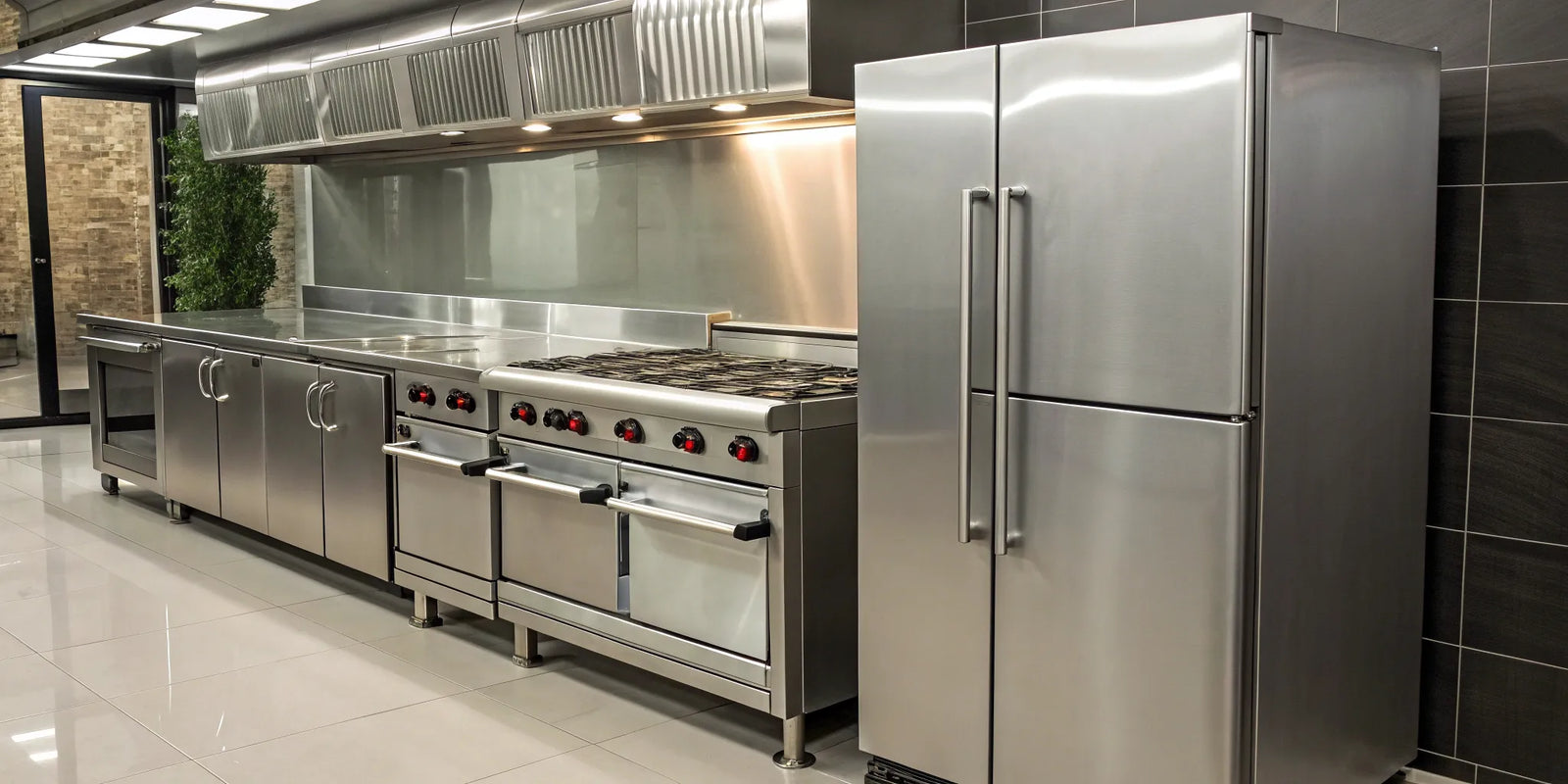 A commercial kitchen stocked with the best price restaurant and kitchen supplies.