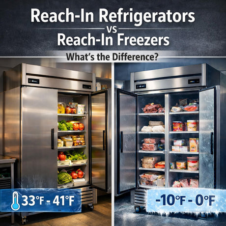 Reach-In Refrigerators vs Reach-In Freezers: What’s the Difference?