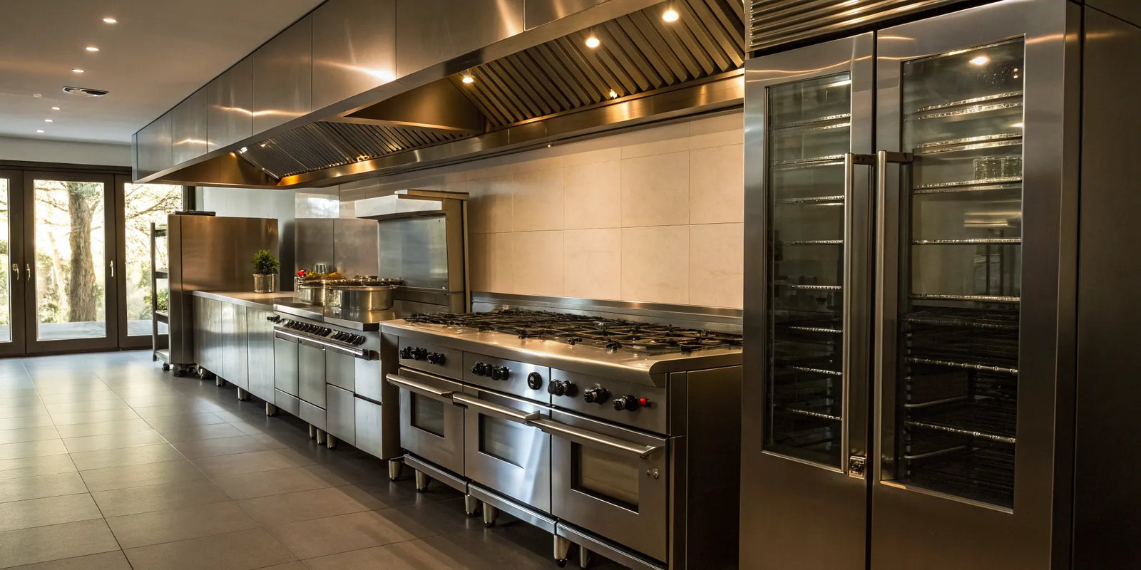 Commercial restaurant equipment in a kitchen that requires finding the right replacement parts.