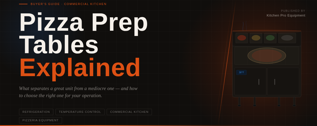 Pizza Prep Tables Explained: What Makes a Great One?