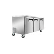 3 Door Stainless Steel Undercounter Freezer 71.5" Frigos Platinum FG-UCFZ-72V