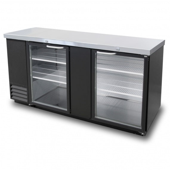 Akita AGBB-69 69'' Glass Door Back Bar Refrigerator