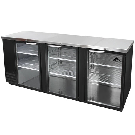 Akita AGBB-90 90'' Glass Door Back Bar Refrigerator