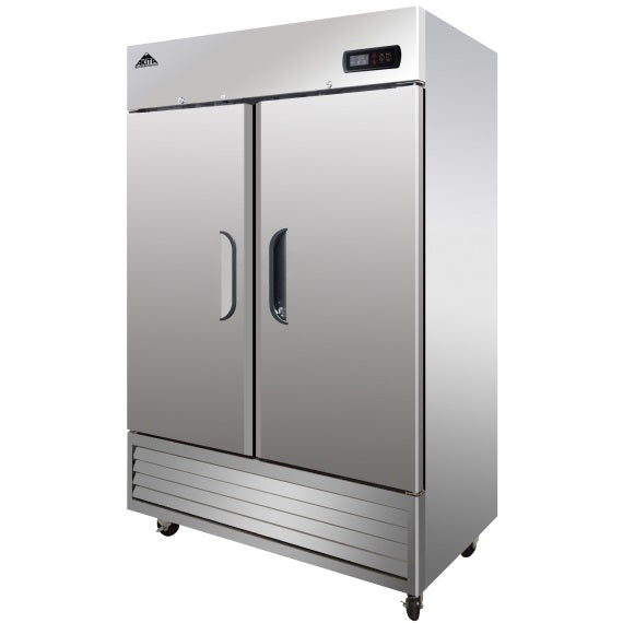 Akita ARF-49 55.2'' (2) Door Reach-In Freezer 49 Cu. Ft.