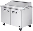 Akita AST-48-18 48" (2) Door Mega Top Refrigerated Sandwich Prep Table