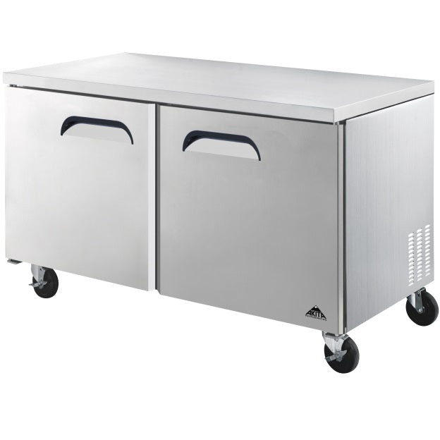 Akita AUF-60 60.38'' (2) Door Undercounter Freezer