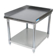 BK Resources SVET-2430 Stainless Steel Equipment Stand with Undershelf 3 Sided 2"Riser 24X30