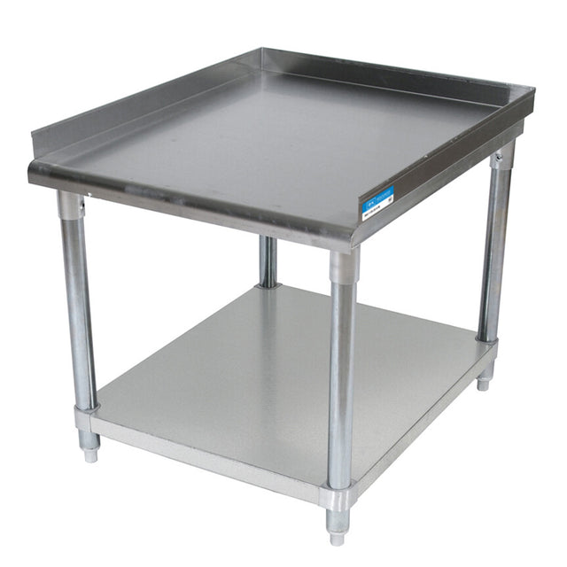 BK Resources SVET-4830 Stainless Steel Equipment Stand with Undershelf 3 Sided 2"Riser 48X30