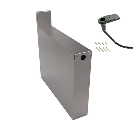 BK Resources UB4-21-SGH4 Stainless Steel Soda Gun Holder with Drain Tube Hole