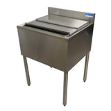 BK Resources UB4‐21‐IBCP30‐10 30"X 21" Ice Bin & Lid with 10 Circuit Cold Plate Stainless Steel with Drain