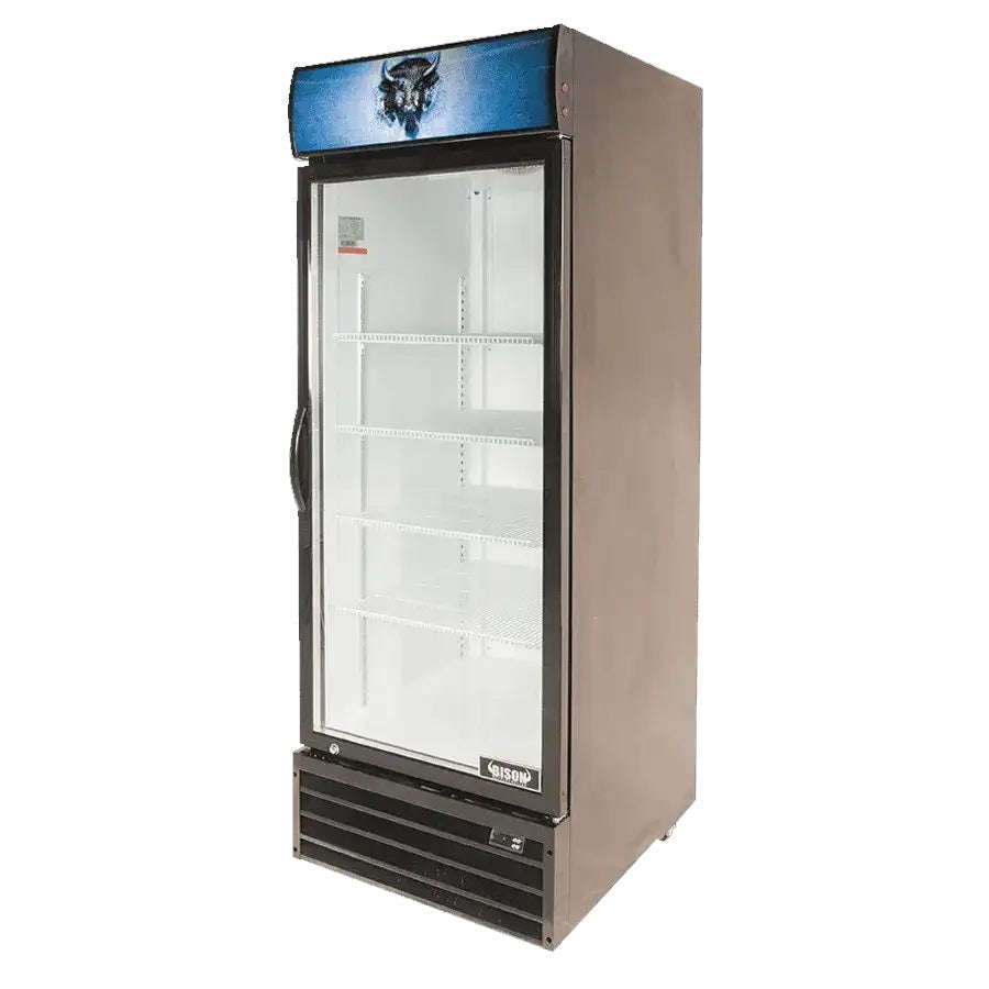 Bison BGM-21 (1) Glass Door Merchandising Refrigerator 21 Cu. Ft.