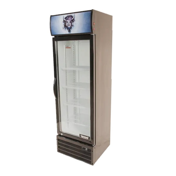 Bison BGM-8 21.2'' 1 Section Merchandising Glass Door Refrigerator 8.7 Cu. Ft.