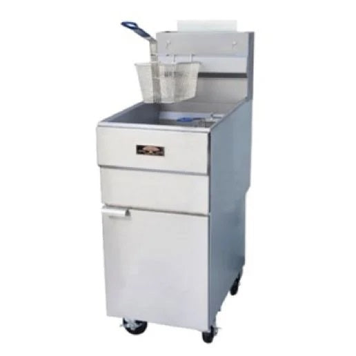 Copper Beech CBF-40 15.5" Full Pot Floor Model Gas Fryer 40 lb