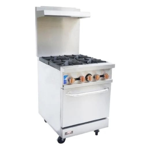 Copper Beech CBR-4 24" Gas Range (4) Burner (1) Standard Oven 151.000 BTU