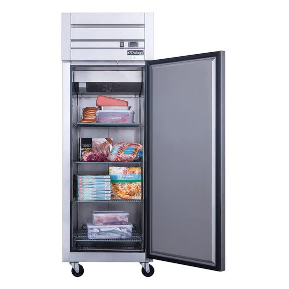 Dukers D28AF 28" One Solid Door Top Mount Reach-In Freezer 18.31 Cu. Ft