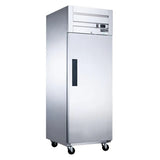 Dukers D28AF 28" One Solid Door Top Mount Reach-In Freezer 18.31 Cu. Ft