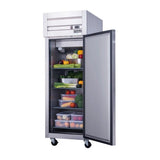 Dukers D28AR 28" Single Solid Door Top Mount Reach-In Refrigerator 18.31 Cu. Ft.