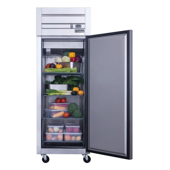 Dukers D28AR 28" Single Solid Door Top Mount Reach-In Refrigerator 18.31 Cu. Ft.