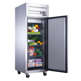 Dukers D28AR 28" Single Solid Door Top Mount Reach-In Refrigerator 18.31 Cu. Ft.
