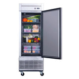 Dukers D28R 28" Single Solid Door Bottom Mount Reach-In Refrigerator 17.79 Cu. Ft