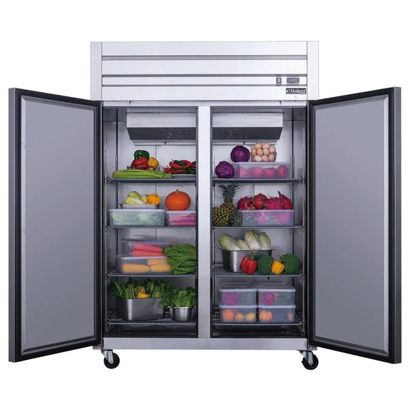 Dukers D55AF 55" Two Solid Door Top Mount Reach-In Freezer 41.73 Cu. Ft