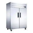 Dukers D55AF 55" Two Solid Door Top Mount Reach-In Freezer 41.73 Cu. Ft