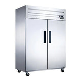 Dukers D55AF 55" Two Solid Door Top Mount Reach-In Freezer 41.73 Cu. Ft