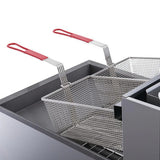 Dukers DCF5-NG 70lb.Floor Fryer with 5 Tube Burner  150,000 BTU Natural Gas