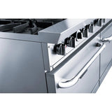 Dukers DCR60-10B 60" Natural Gas Range with (10) Open Burners