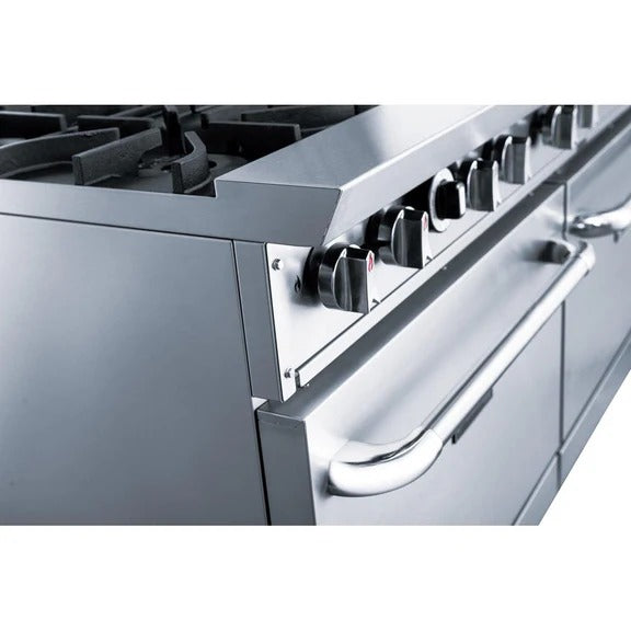 Dukers DCR60-10B 60" Natural Gas Range with (10) Open Burners