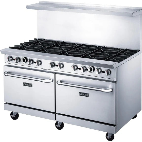Dukers DCR60-10B 60" Natural Gas Range with (10) Open Burners