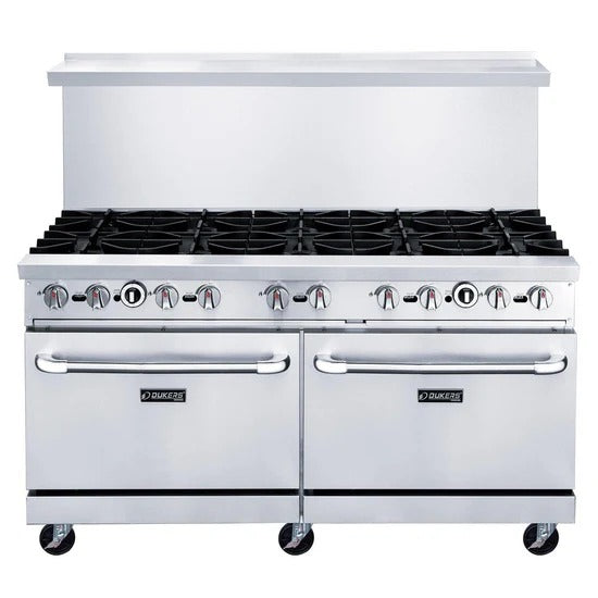 Dukers DCR60-10B 60" Natural Gas Range with (10) Open Burners