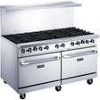 Dukers DCR60-10B 60" Natural Gas Range with (10) Open Burners