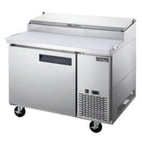 Dukers DPP44 44" 6 pan Pizza Prep Table Refrigerator 988 Cu Ft
