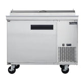 Dukers DPP44 44" 6 pan Pizza Prep Table Refrigerator 988 Cu Ft