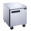 Dukers DUC29R 29" Single Solid Door Undercounter Worktop Refrigerator 6.99 Cu. Ft.