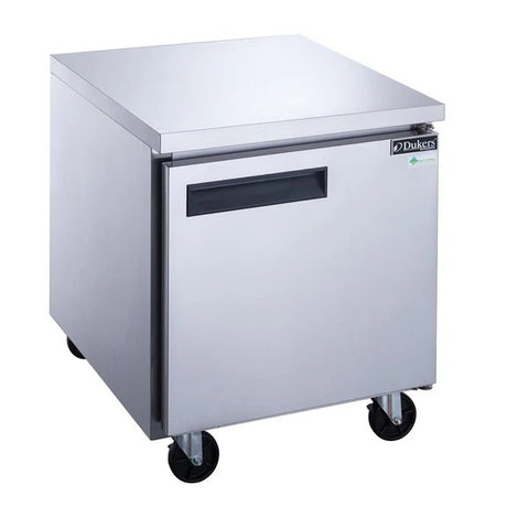 Dukers DUC29R 29" Single Solid Door Undercounter Worktop Refrigerator 6.99 Cu. Ft.