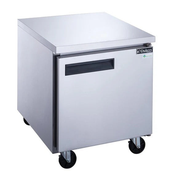 Dukers DUC29R 29" Single Solid Door Undercounter Worktop Refrigerator 6.99 Cu. Ft.