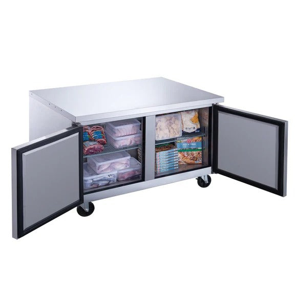 Dukers DUC48F 48" Two Door Undercounter Freezer 12.21 Cu. Ft.