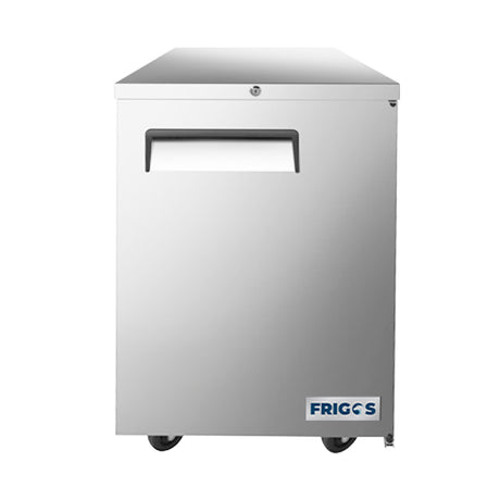 Frigos FGA-BBR-1D-23 23 One Solid Door Stainless Steel Back Bar Refrigerator