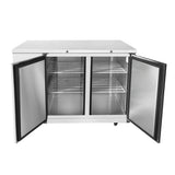 Frigos FGA-BBR-2D-48 50 Two Solid Door Stainless Steel Back Bar Refrigerator